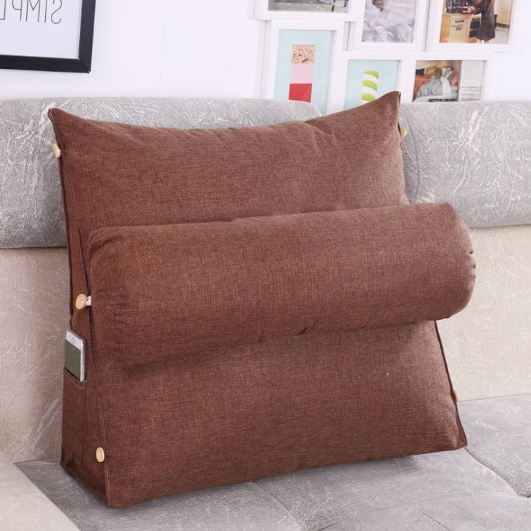 LoungeEase | Backrest Pillow for Reading and TV - Lumbar Support Adjustable Bed Pillow - Comfort Posture - Versatile Use Pillow Bowlift