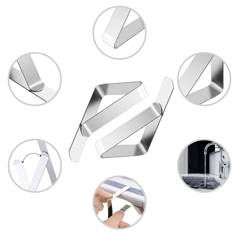 BowLift | Stainless Steel Tablecloth Clips (Set of 4)