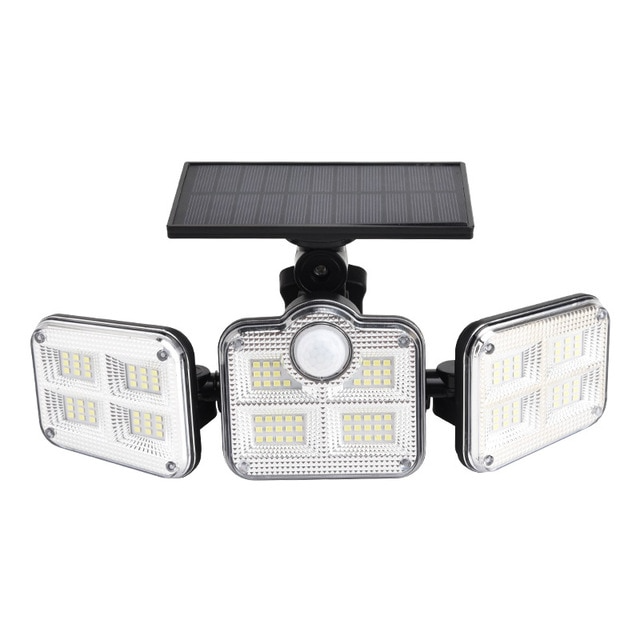 Skanto | Solar LED Floodlight with Motion Sensor – 3-Beam Outdoor Lighting for Garden, Driveway, and Garage