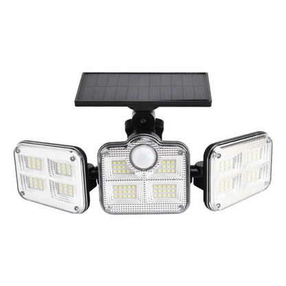Skanto | Solar LED Floodlight with Motion Sensor – 3-Beam Outdoor Lighting for Garden, Driveway, and Garage