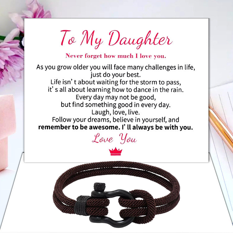 Skanto | To My Daughter Forever Nautical Bracelet