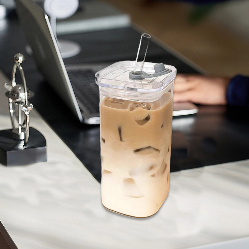 Skanto | Square Tumbler with Lid & Straw