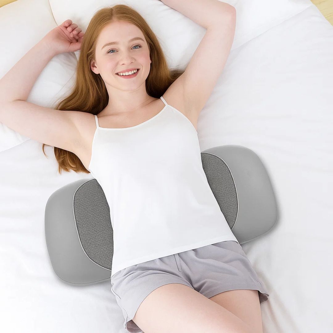 SpineEase | Memory Foam Lumbar Support Pillow – Back Pain Relief – Breathable Cover – Ergonomic Sleep Aid Karnz