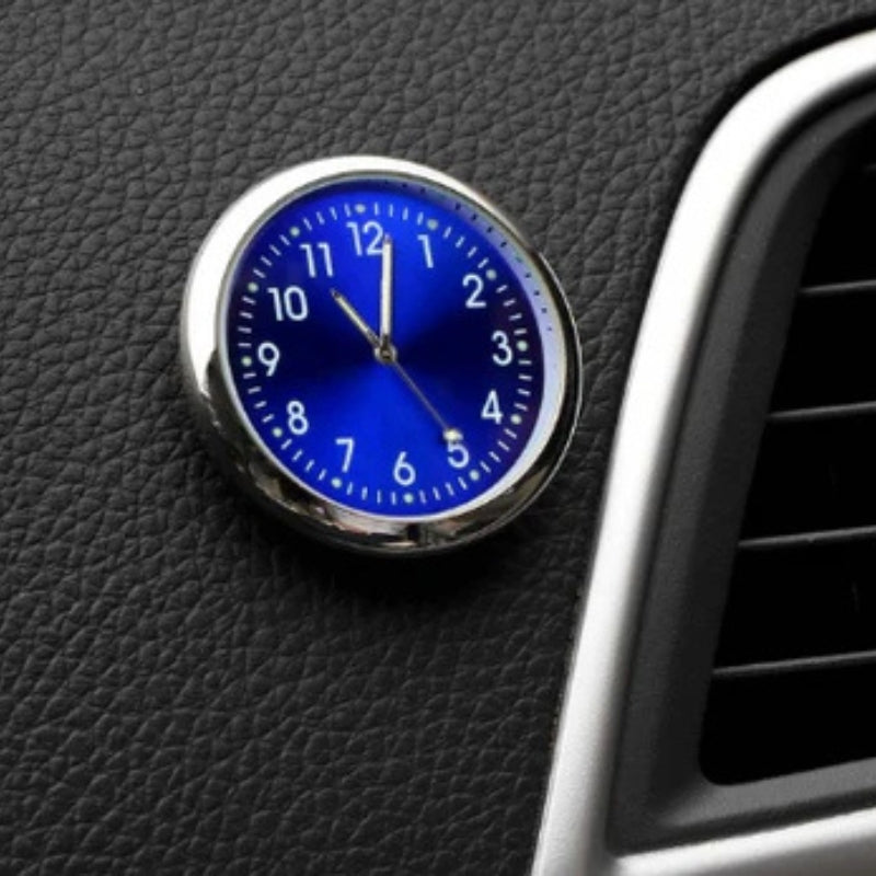 AutoTime Mini Analog Clock – Self-adhesive and stylish design for car interior Karnz