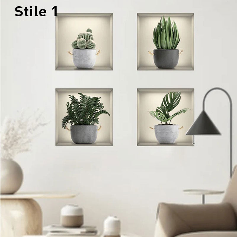 Skanto | Self-Adhesive 3D Plant Wall Stickers