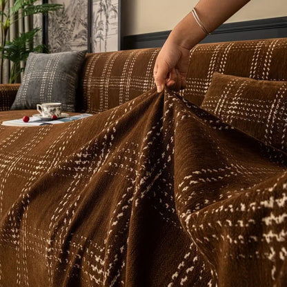 Skanto | Chesterfield Plaid Sofa Cover