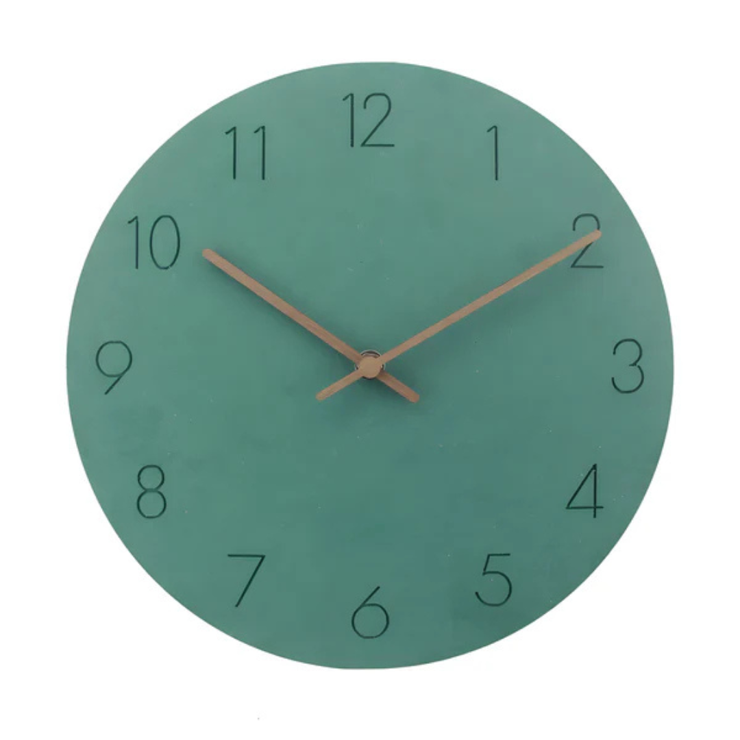 BowLift | Large Wooden Wall Clock – Minimalist Design with Silent Movement