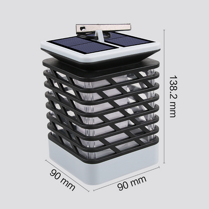 Skanto | Solar-Powered LED Garden Lantern with Ribbed Design – Decorative Outdoor Lighting for Garden