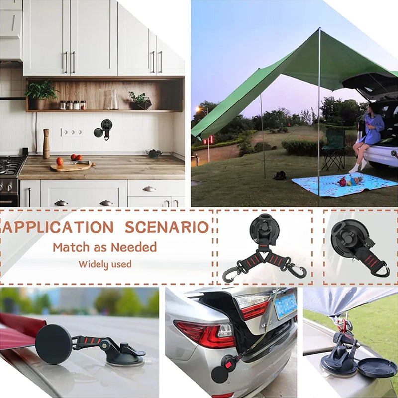 Heavy-duty vacuum suction cup with hook | Karnz