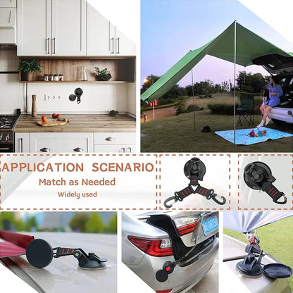 Heavy-duty vacuum suction cup with hook | Karnz