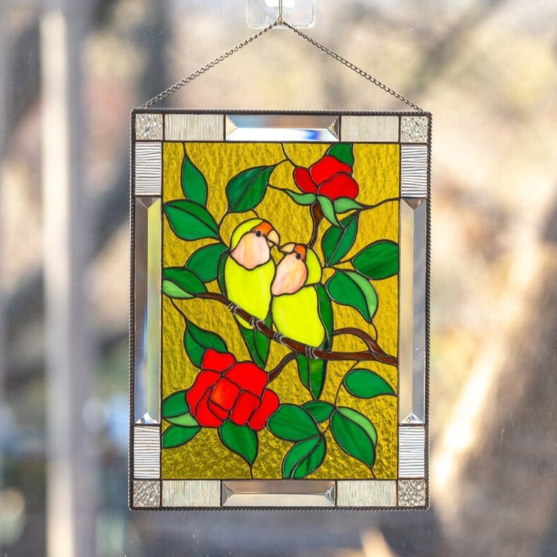 Skanto | Rectangular Bird Window Decoration