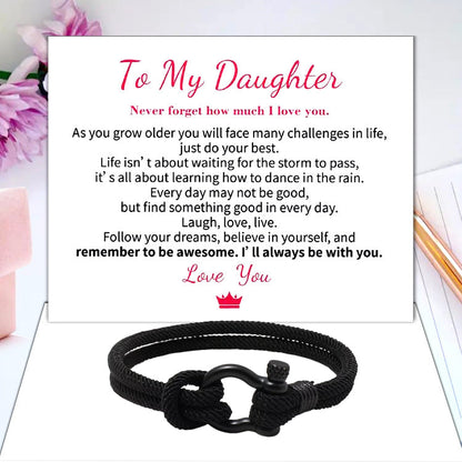 Skanto | To My Daughter Forever Nautical Bracelet