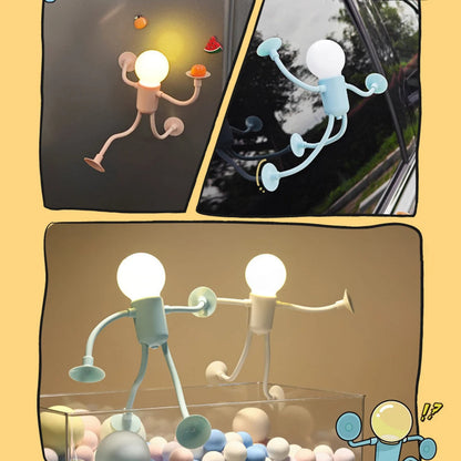Skanto | Creative Bendable Cartoon Night Light with Suction Cup