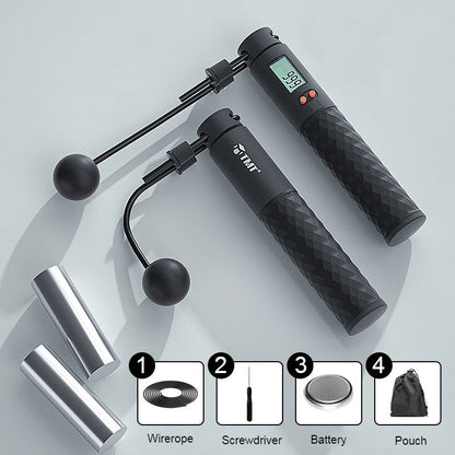 BowLift | 2-in-1 Weighted Smart Digital Jump Rope with Dual-rope Configuration, for Easy Full-body Workout