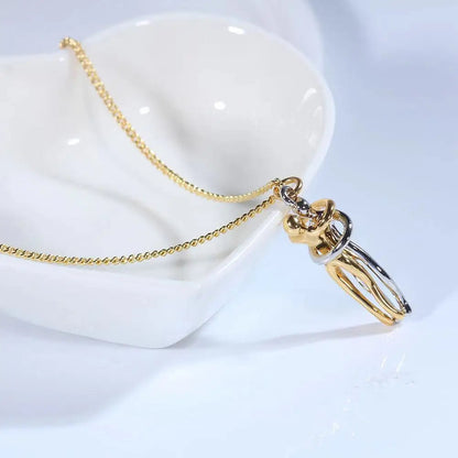 BowLift | Love Forever Hug Cute Couple Necklace
