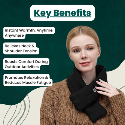 BowLift | WarmFlex™ Heated Wrap for Neck | Heated Scarf for UK Winters