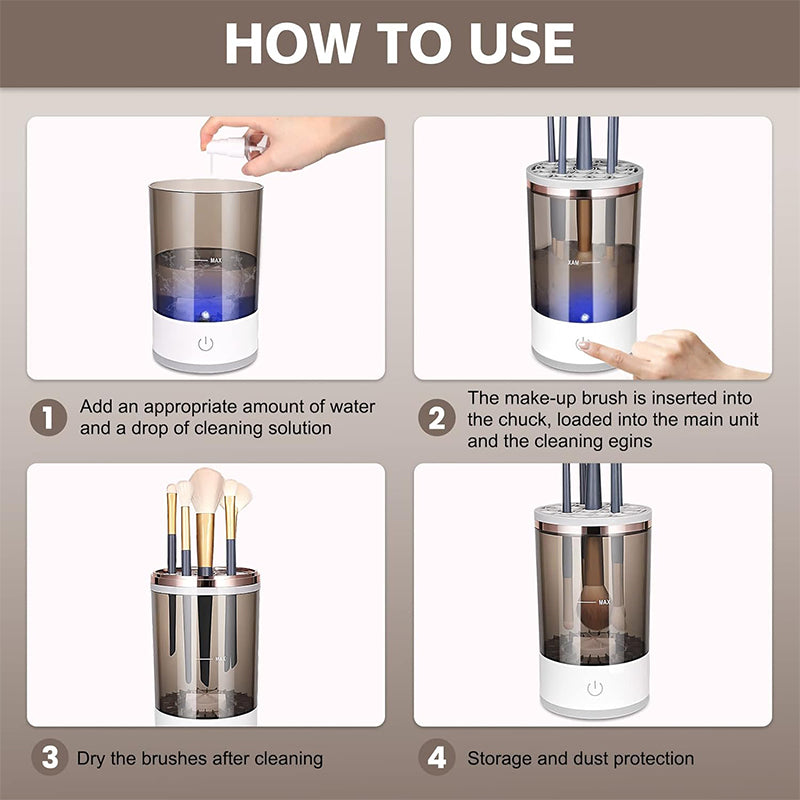 Skanto | Electric Makeup Brush Cleaning Machine