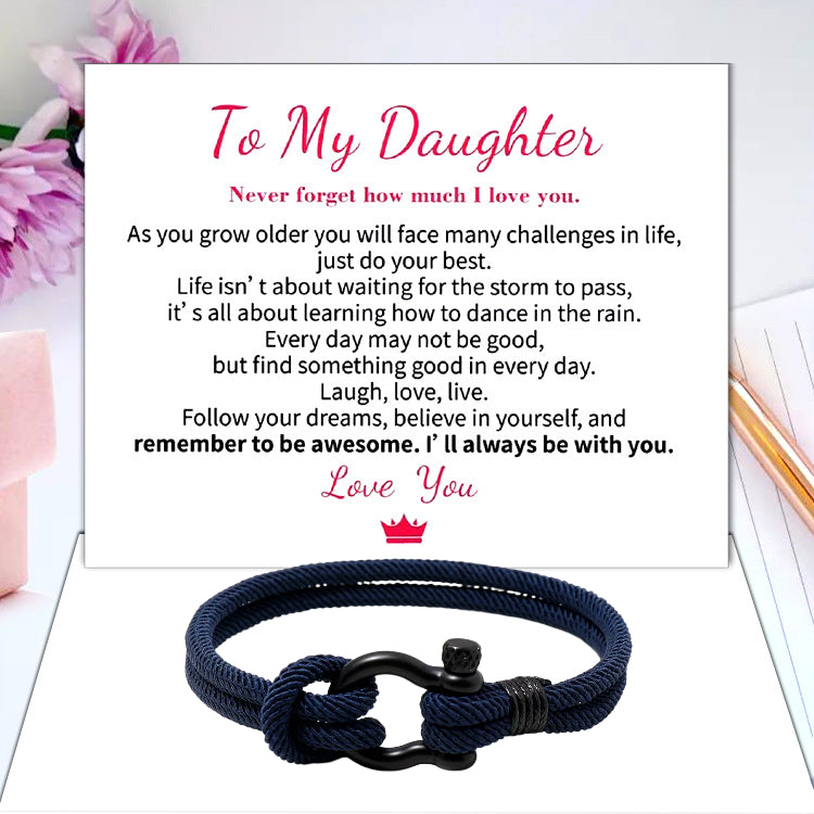 Skanto | To My Daughter Forever Nautical Bracelet