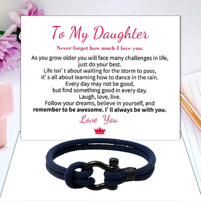 Skanto | To My Daughter Forever Nautical Bracelet