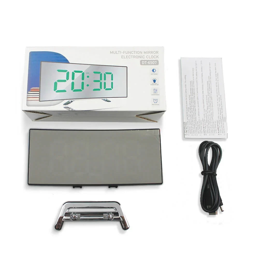 Skanto | Curved LED Digital Alarm Clock in Modern Style