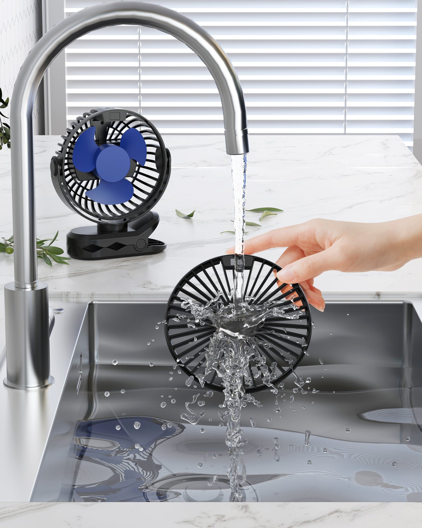 Portable Clip-On Fan - Battery-Operated Stroller Fan | Karnz