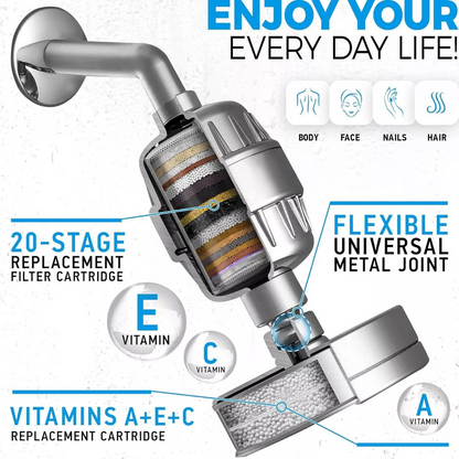 BowLift | Filtered Showerhead – Naturally Enhances Skin Radiance & Hair Health