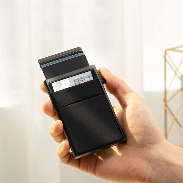 Minimalist RFID-blocking card holder wallet -  Design with upto 8 cards capacity Bowlift