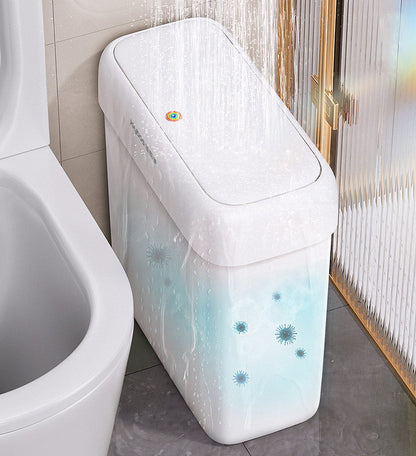 Sandsberg® Narrow Bathroom Trash Can with Lid Z39