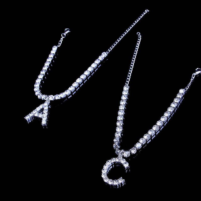 BowLift | Rhinestone Letter Anklet