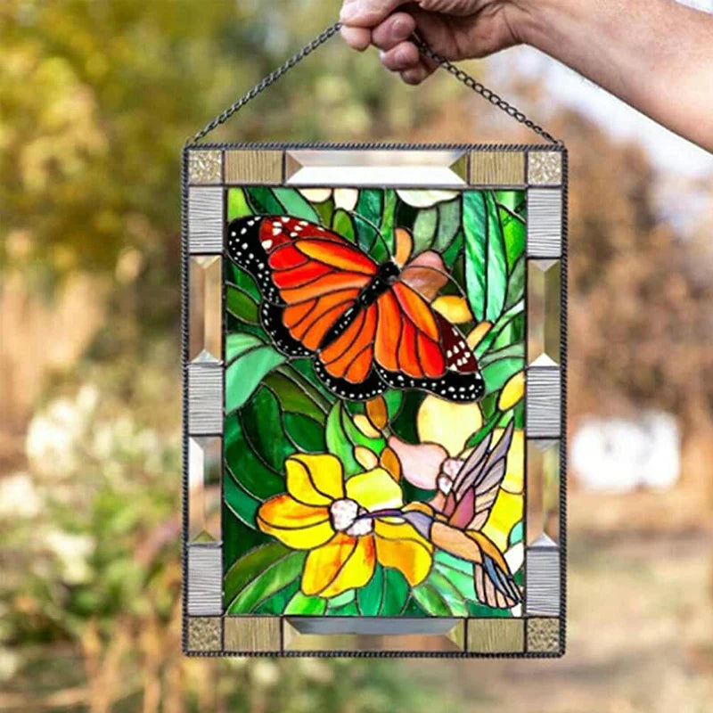 Skanto | Rectangular Bird Window Decoration