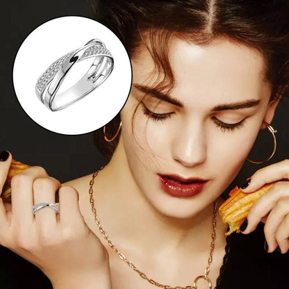 Skanto | X Form Cross Ring for Women