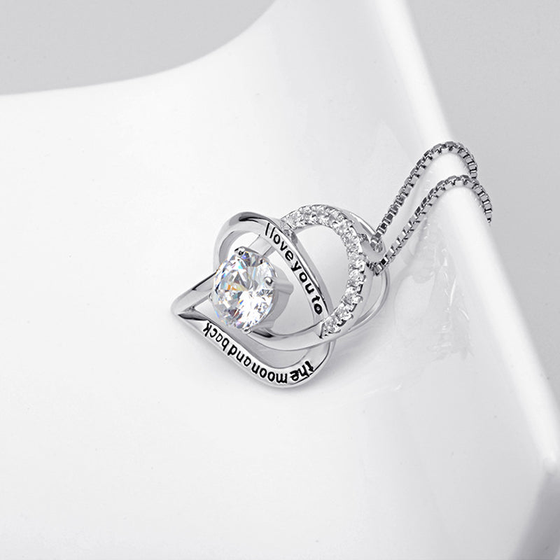 Skanto | Letter Heart Necklace for Mom
