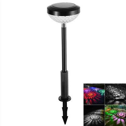 BowLift | Solar Garden Lamp with Color Change – LED Garden Lighting for Outdoor Use with Flower Pattern