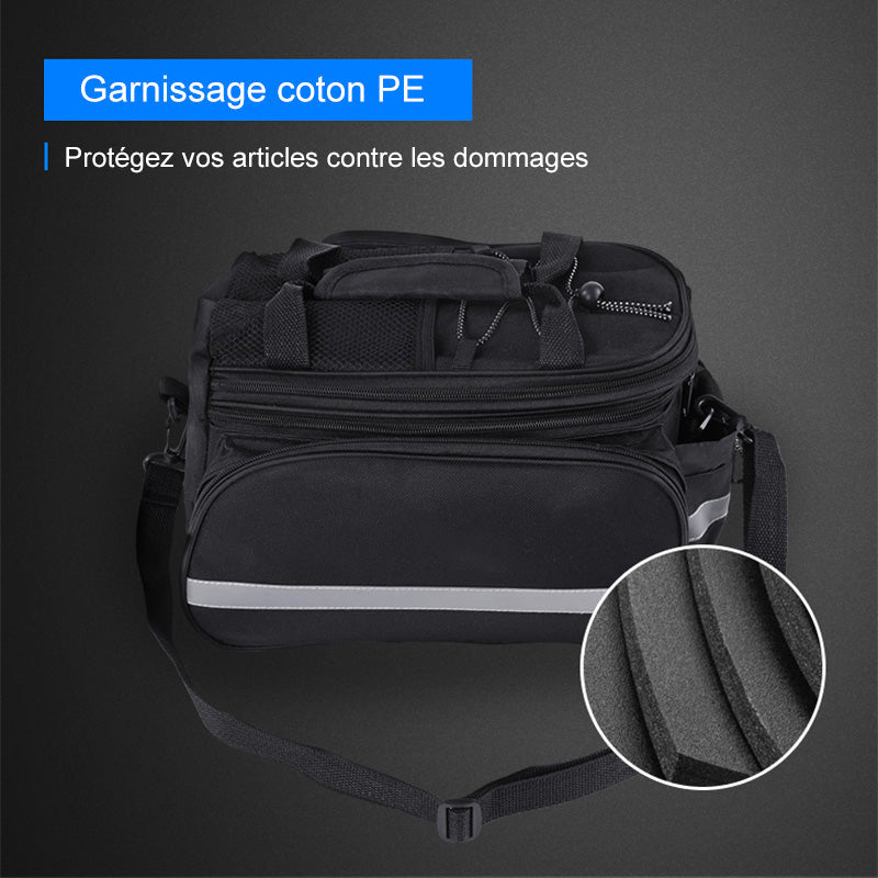 Foldable storage bag for the bicycle rear seat | Karnz