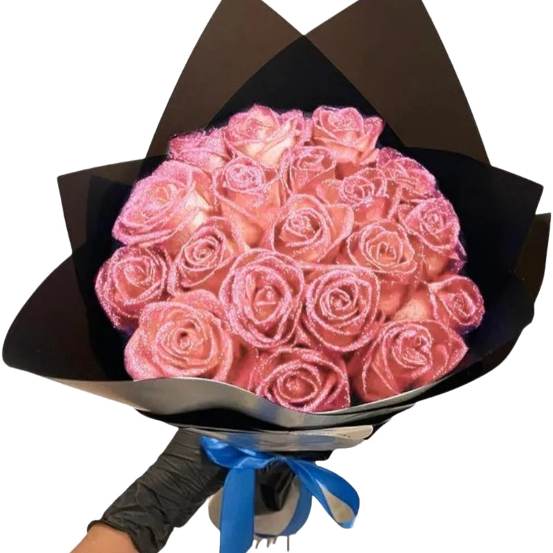 LumiPetal Glitter Roses – Decorative Garlands for Party and Gift | Garland