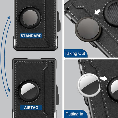 Kalsten | Men's Business Style PU Leather Card Slots for AirTag