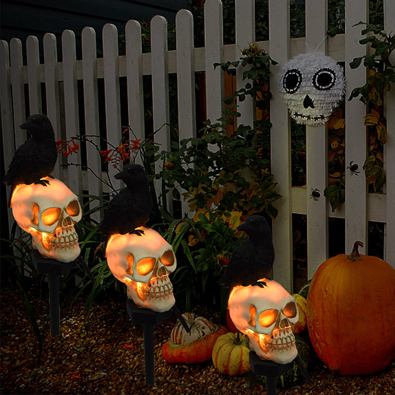 Brehn | Halloween Solar Skull Crows Decorative Lights