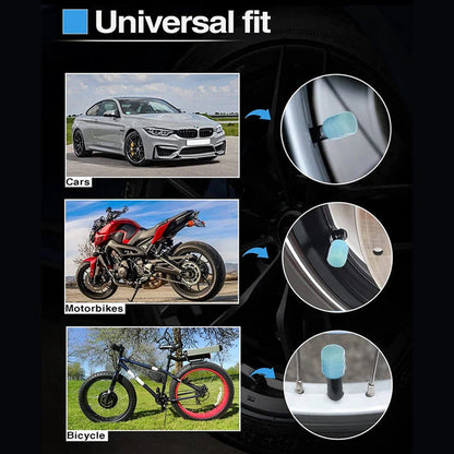 BowLift | Universal fluorescent tire valve caps (4 PCS/Set)