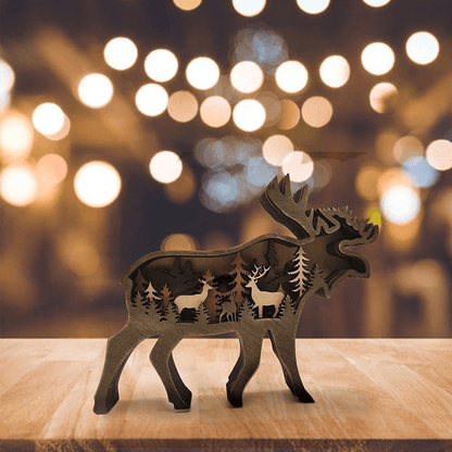 3D Creative Wooden Animal Carving Handcraft Gift | Bowlift