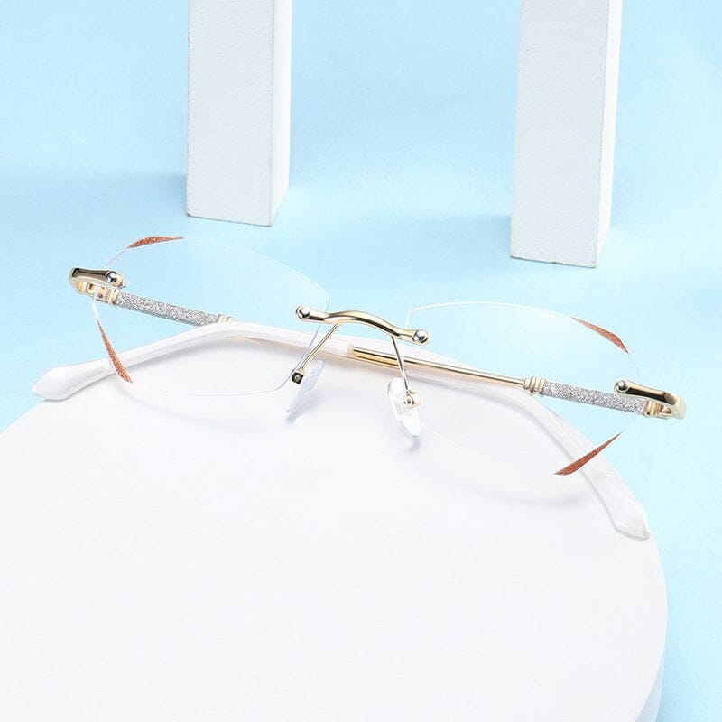 Skanto | Fashionable Rimless Anti-Blue Light Reading Glasses