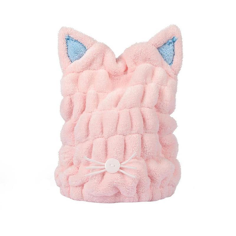BowLift | Cute Cat Ears Hair-drying Towel Bath Cap