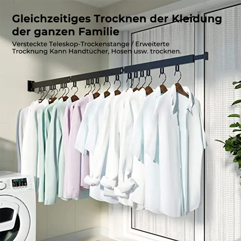 Clothes rack with foldable aluminum ring hook