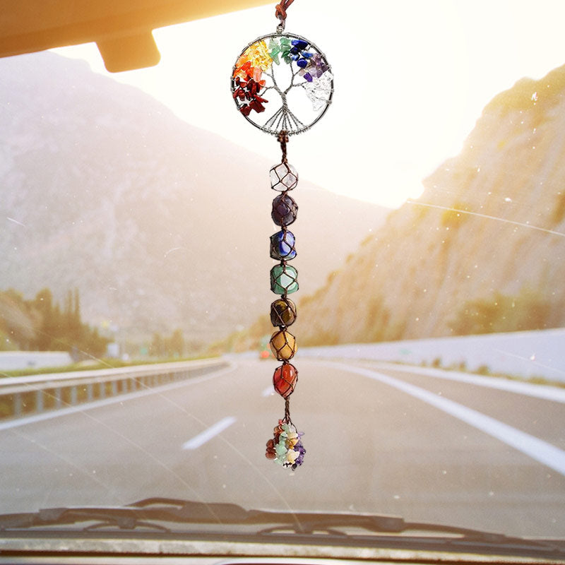Skanto | 7 Chakra Healing Crystal Tree of Life Decoration