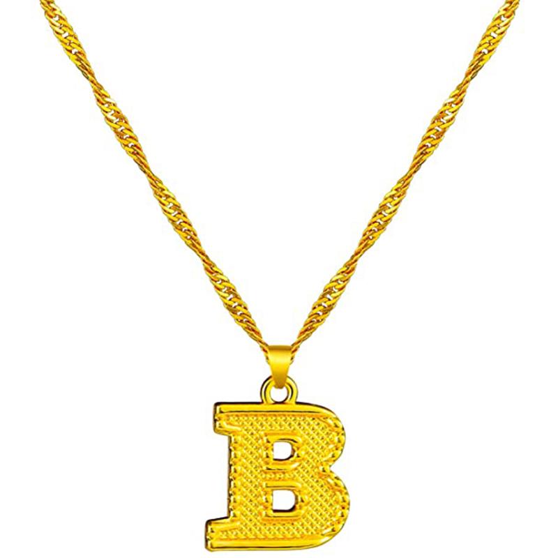 Skanto | 18K Gold Plated Initial Letter Necklace