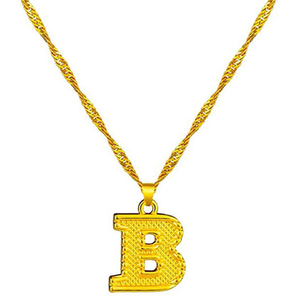 Skanto | 18K Gold Plated Initial Letter Necklace