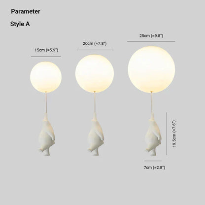 CloudBear – Playful Children's Room Lamp with Balloon