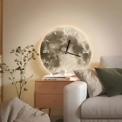 Skanto | Large Decorative Wall Clock with Moon Motif