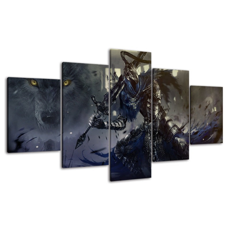 Dark Souls - 5 Piece Canvas Wall Art Painting | Bowlift