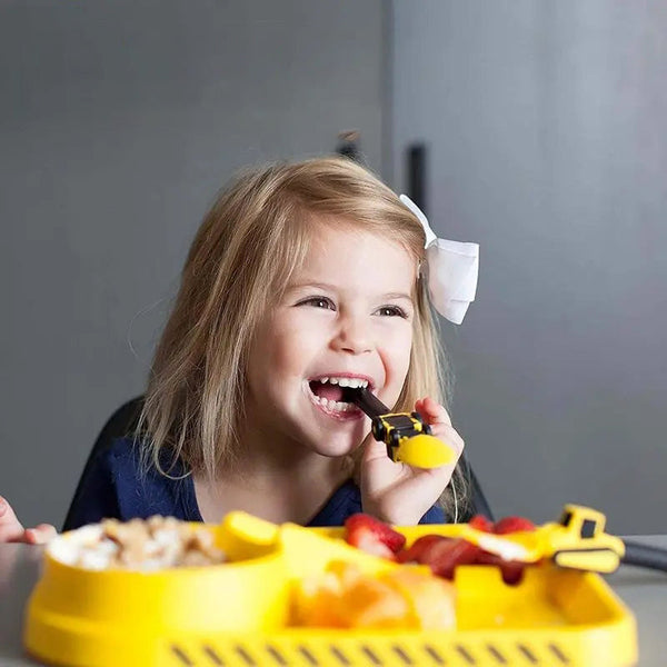 Skanto | Constructofork Bulldozer Kids' Cutlery Set