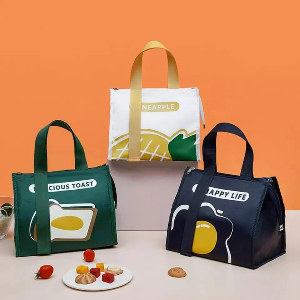 Cartoon Insulated Thermal Food Lunch Bag Bowlift